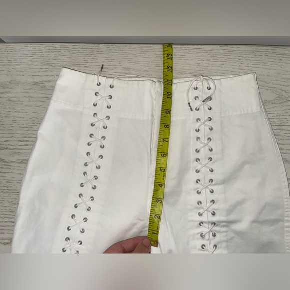 ALC Kingsley Pants White lace up western cowgirl trouser cowboy carter 8 - Picture 8 of 11